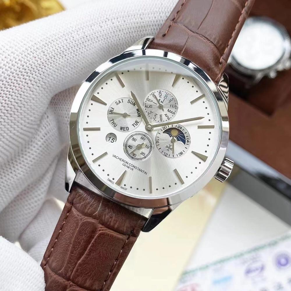 Business Casual Men's Automatic Stainless Steel Mechanical Watch Leather Strap
