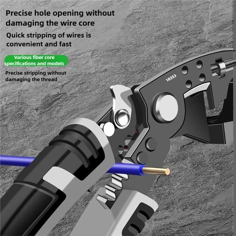 ABBP-Electrician Multifunctional Wire Stripping Pliers For Crimping, Bending, And Cutting