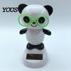 Fatigue Relief Car Accessory Solar Panda Ornament, Plastic Pendant, Automatic Head Swinging Black And White Ornament Doll, Dashboard Cute Interior