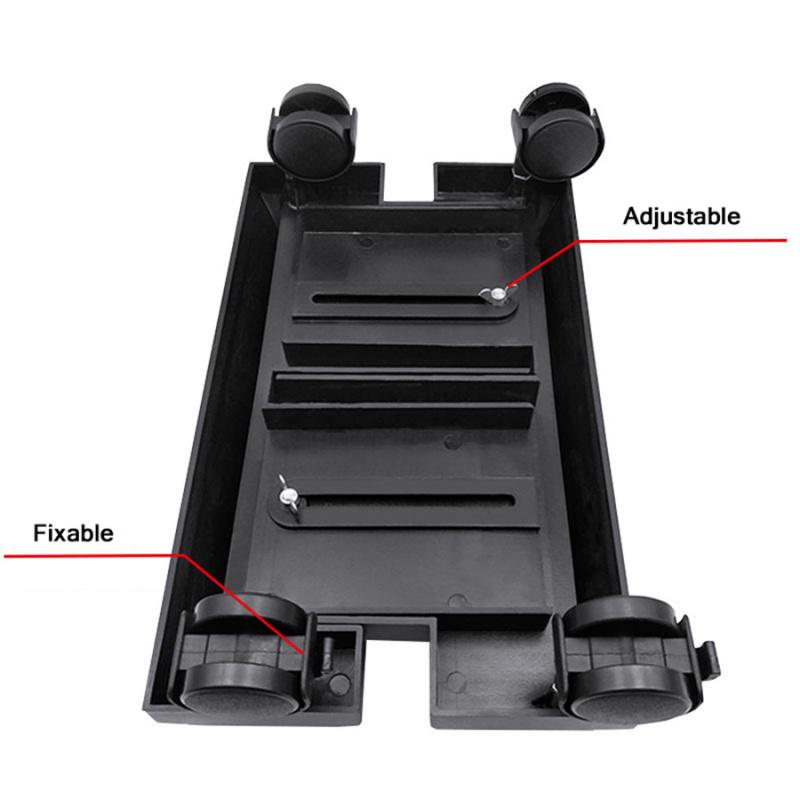 Movable And Adjustable Stand For Desktop Computer Case With Brake