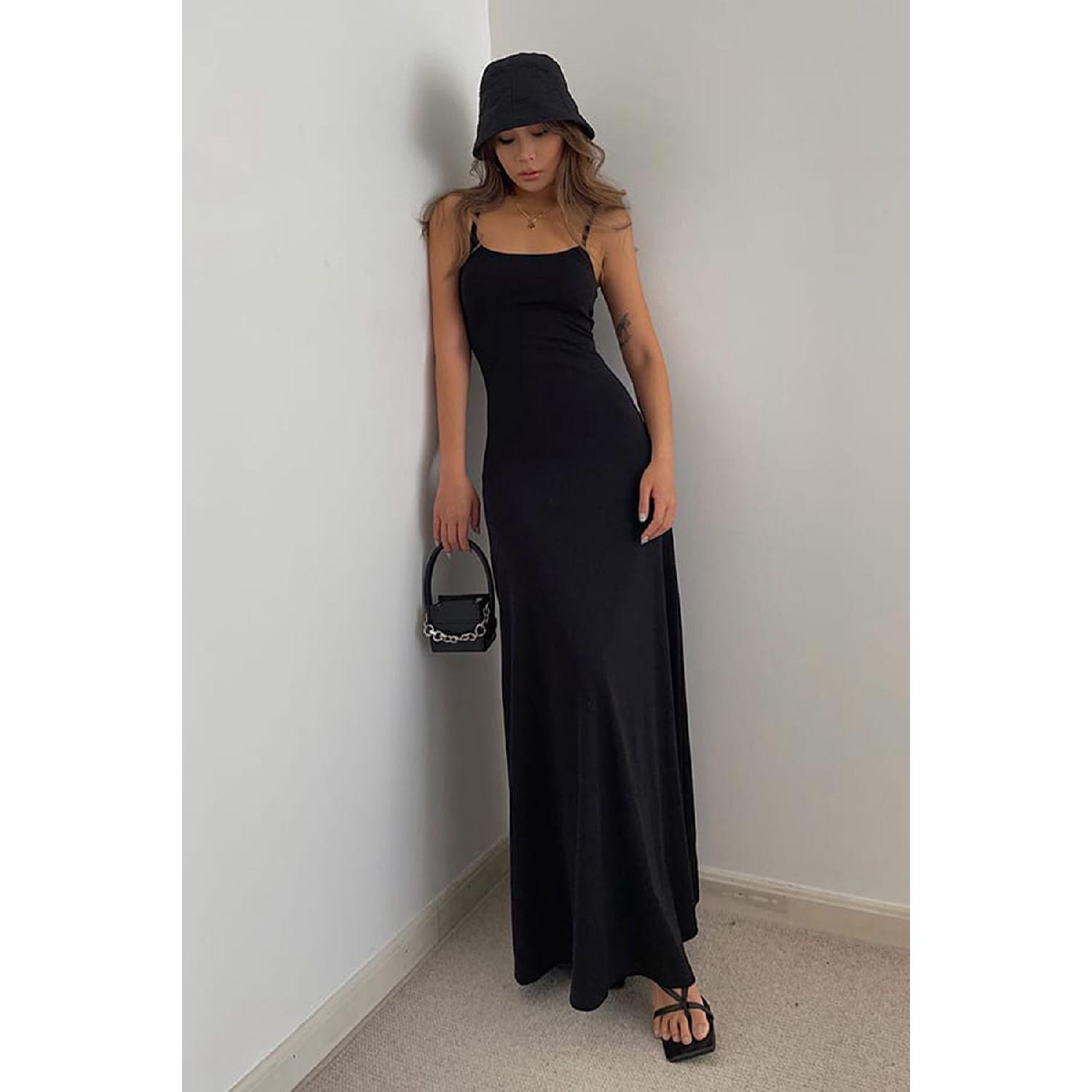

Women s Black Trend Oyho Strapped Dress S чорний