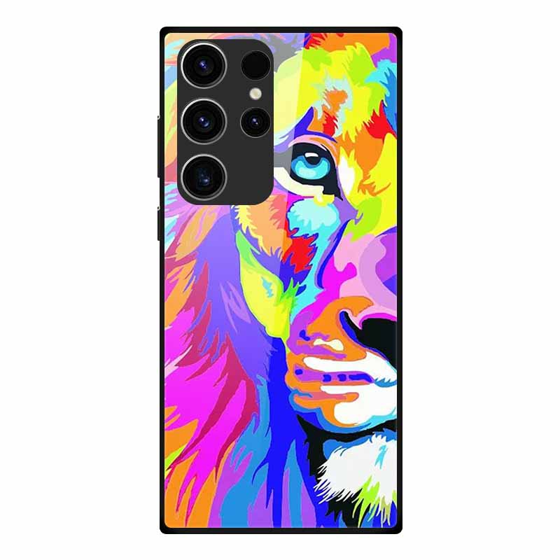 Phone Case For Samsung S23 Ultra Back Cover Case Tempered Glass Soft Funda For Samsung Galaxy S23 Plus Case S 23 + Ultra Coque