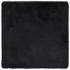 VidaXL Tapis shaggy à poils longs noir 120x120 cm polyester, tapis, tapis de chambre, tapis moderne, tapis de salon, tapis 4102862
