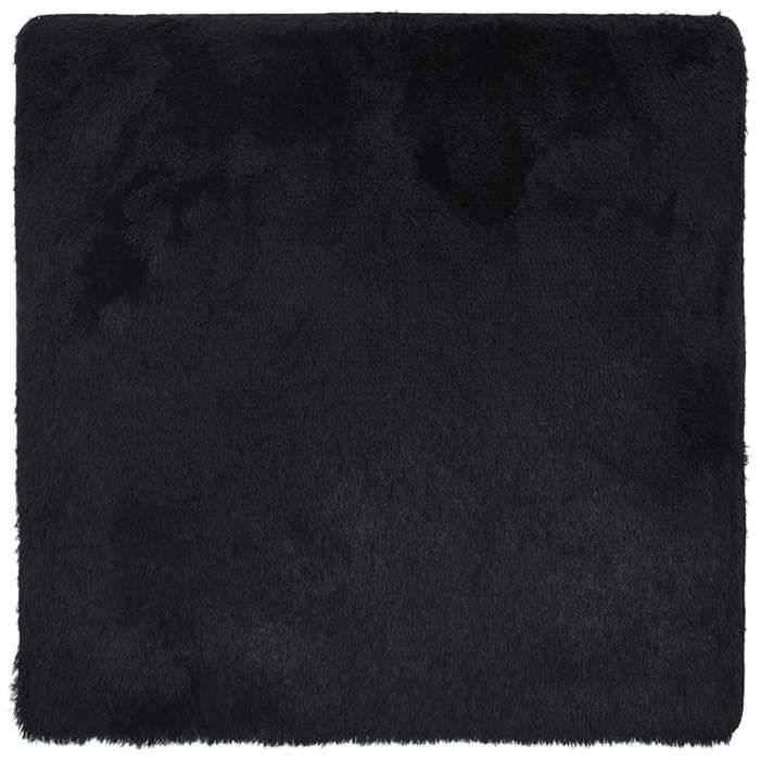 VidaXL Tapis shaggy à poils longs noir 120x120 cm polyester, tapis, tapis de chambre, tapis moderne, tapis de salon, tapis 4102862