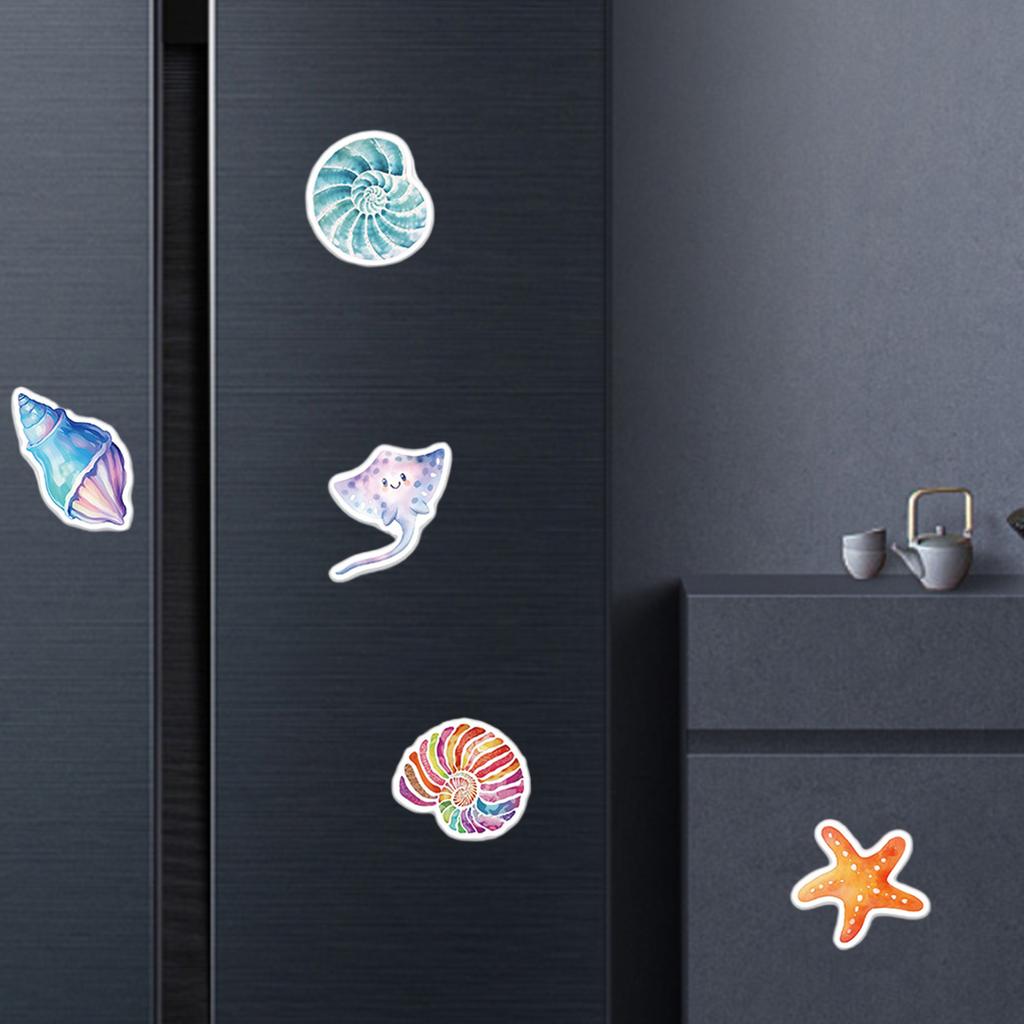 200x/Set Sea Animal Stickers Waterproof Stickers Water Bottle Sticker Sea Animal Wall Decals for Skateboards Decorations