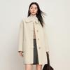 Elva's Island Women's Elegant Short Double-Faced Wool Coat