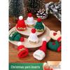 Chapéu de Urso e Cachecol de Natal para Decoração de Copo de Chá com Leite