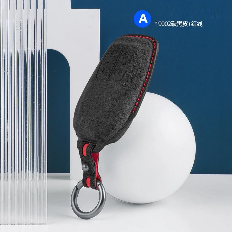 Car Key Case Cover Shell Fob for Ferrari 488 Roma SF90 F8 Protofino 812 458 F430 4 Buttons Car Remote Keychain Accessories MQ1