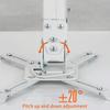 White Universal 360 Angle Rotation Projector Bracket Ceiling Mount Wall Bracket DVR Camera Holder Theater Office Meeting Room Home