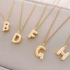 European and American popular glossy English letter necklace autumn and winter niche versatile high-end sense does not fade titanium steel necklace