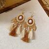 Silver Needle Cross-Border Tassel Earrings: Women's Versatile, Stylish Studs with a Unique, Trendy Design.