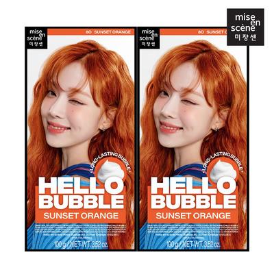 New Hello Bubble 8O Sunset Orange 100G 2ea
