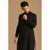Manyavar Men's Casual Black Kurta (L)