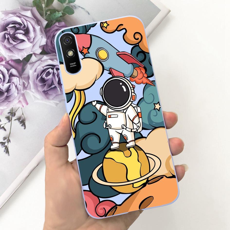 For Xiaomi Redmi 9A Case Redmi 9AT Cover Fashion Landscape Moon Soft Silicone Slim Funda For Xiaomi Redmi 9i Redmi9i Sport Coque
