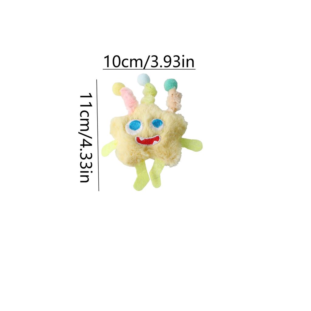 Plush Cat Toy Self-Play Mice - Soft Stuffed Interactive Pet Toy for Boredom Relief, Cute Catnip-Infused Kitten Toy,