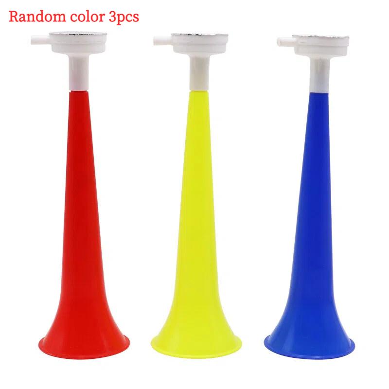 1/2/3pcs Plastic Football Cheer Horns Football Game Fans Cheerleading Props Vuvuzela Kid Trumpet
