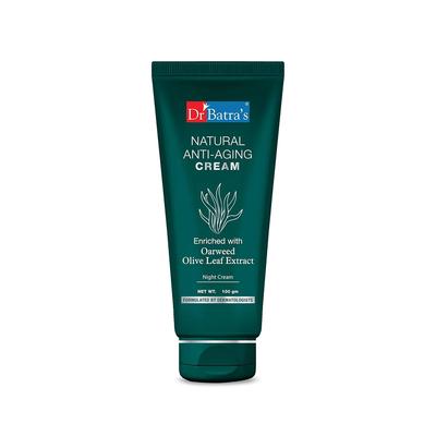 Dr Batra's Natural Anti Ageing Cream For Men & Women With Oarweed For Wrinkle Care, Hydration And Daily Skin Comfort 100 G