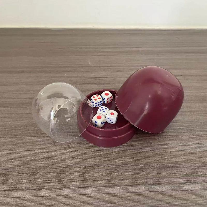 Anti-Spill Sieve with Transparent Lid, Tray, and Dice Cup Shaker