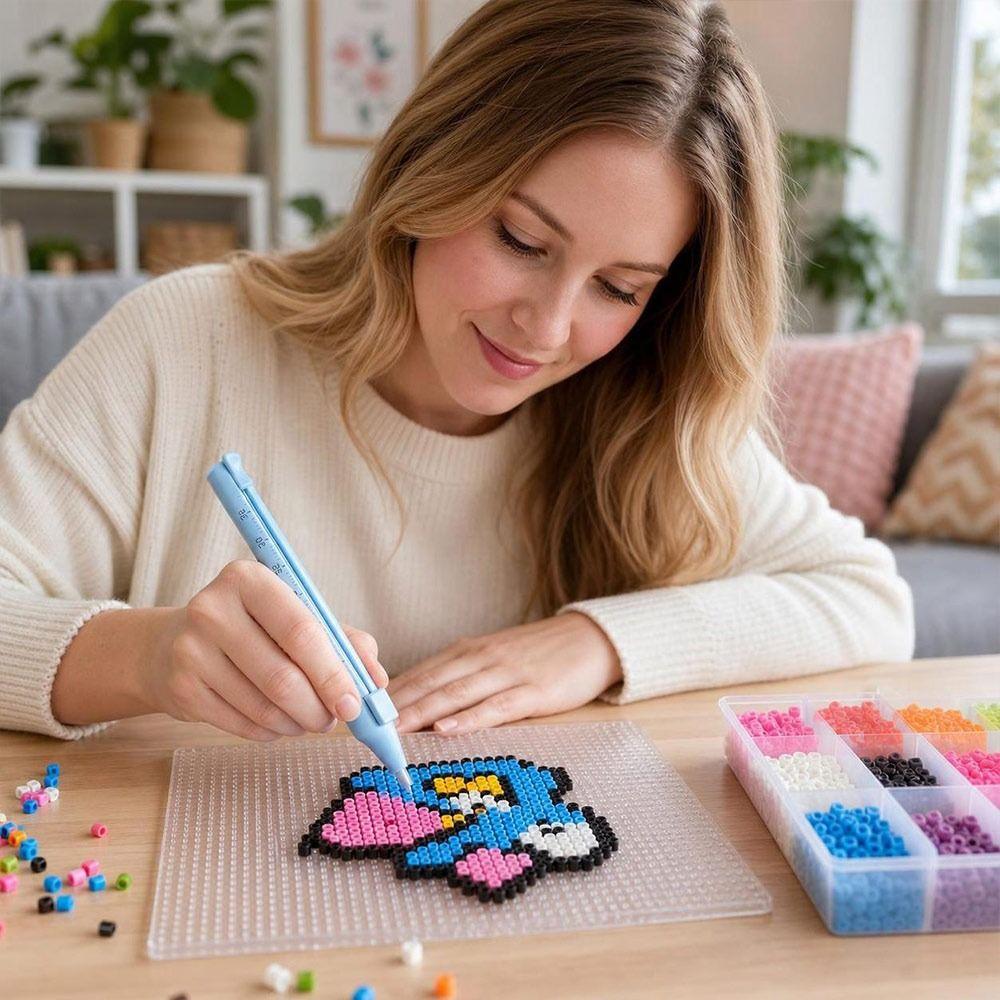 Automatic Dispensing Automatic Bean Pen Smooth Flow Bead Dispenser Tool Puzzle Crafting