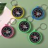 Colorful Plastic Compass Keychain for Kids' Science Experiments and Outdoor Learning
