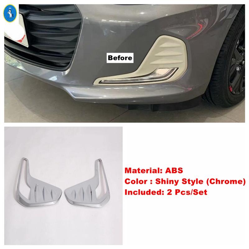 ABS Front Fog Lights Lamps Frame Rearview Mirror Cap Decor Shell Accessories Cover Trim For Chevrolet Cavalier ONIX  - 2024
