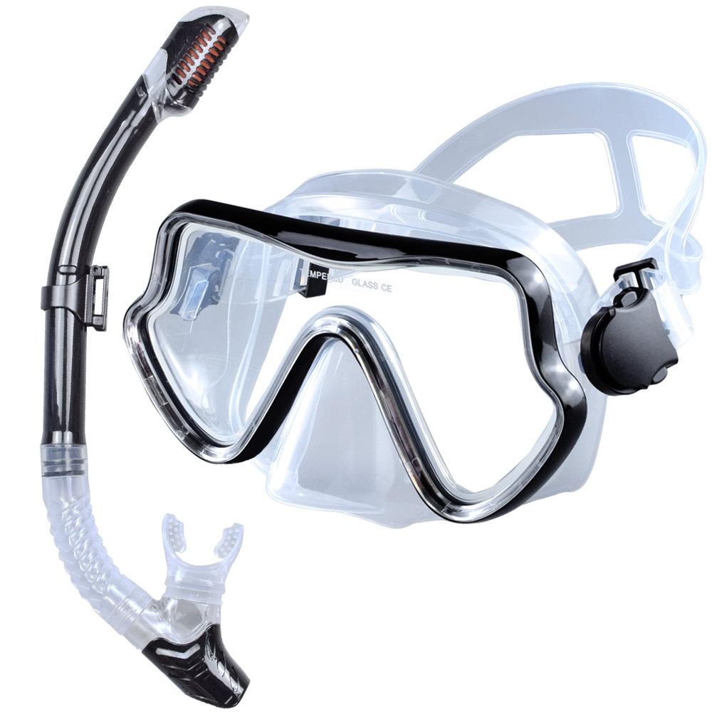 Large Frame Diving Goggles Snorkel Set