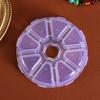 Fashion Transparent Beads Empty Storage Box Jewelry Container 8 Grids Nail Art Rhinestones Case