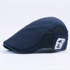 Cotton Peaked Cap Men'S Ladies Beret Academy Wind Forward Hat Hot Hat Middle-Aged And Elderly Hat