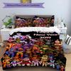 3pcs Duvet Cover Set (1*Duvet Cover + 2*Pillowcase, Without Core), Five Nights At Freddy's Print Bedding Set, Bedroom Decor, All‑Season, Birthday Gift