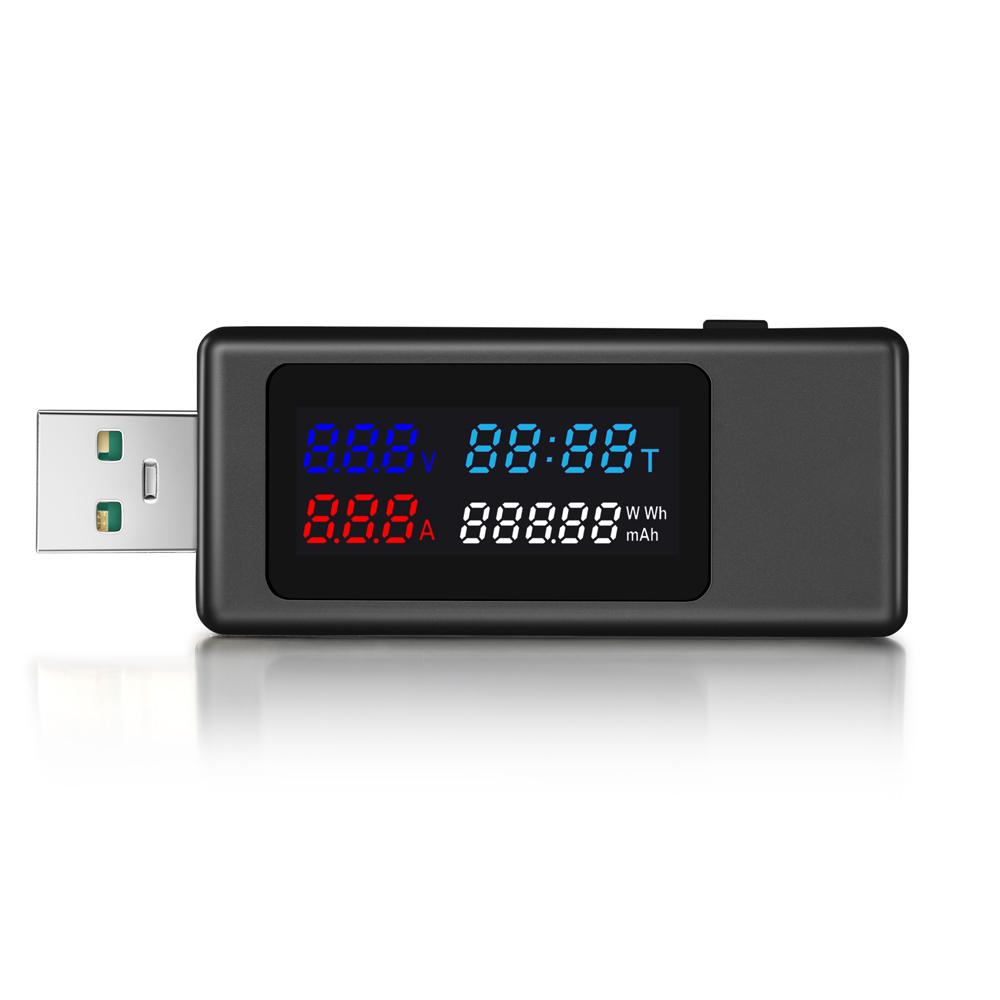 DC 4-30V 0-6.5A USB Current And Voltage Timing Power Capacity Battery Tester Compatible With Super Flash Charging Within 120W