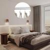 Yolev 15pcs White Curtain Rings with Clips Metal Drapery Rings with Clips 1.26 Interior Diameter Curtain Rod Ring for Hanging Drapery Drapes Fit Up