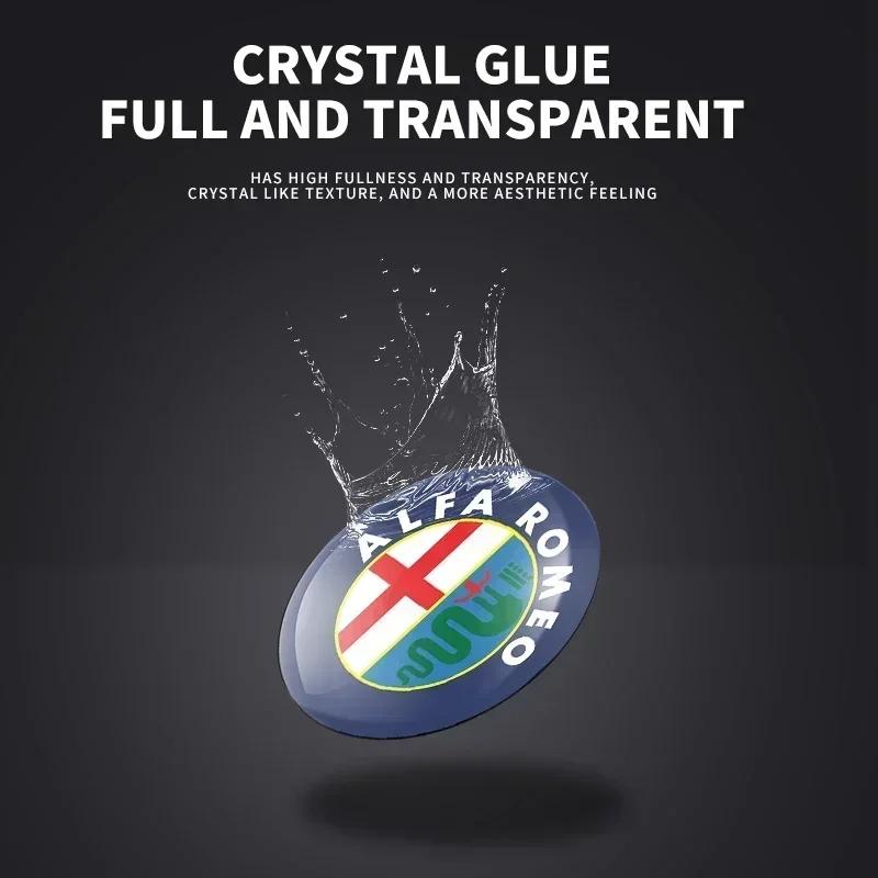 Car Stickers For Alfa Romeo Car Door Lock Keyhole Sticker Auto Key Sticker Emblem For Alfa Romeo Giulia Stelvio Giulietta 156 15