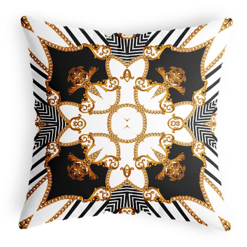 Throw Pillowcase Polyester Linen Satin Satin Home Style Cushion Cover Car Backrest Pillowcase Sofa