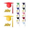 Graduation Cap Memorable Eye-catching Fabric Practical Coloful Graduation Hat for Student