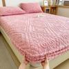 2025 Vinter Varmt Pels Laken Plysj Stoff Madrassbeskytter Myk Melkevelur Sengeteppe Senge Madrassbeskytter Sengetøy Klut