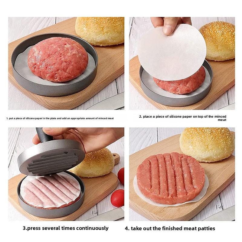 Manual Mini Non-stick Coated Handle Hamburger Press