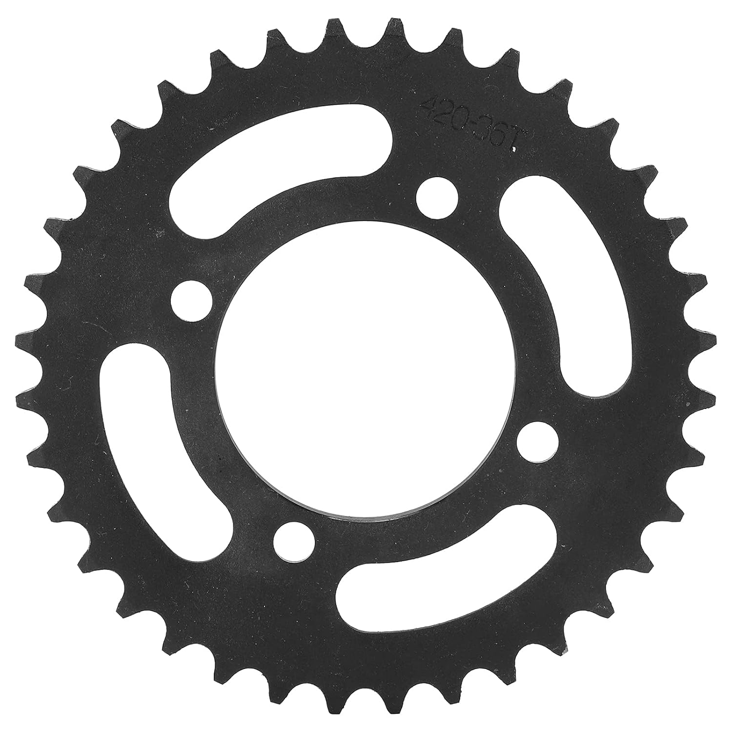 

36T Tooth 420 Chain Sprocket, 65mm/2.5in Inner Diameter Rear Chain Sprocket Steel Drive Train Modified Accessories for Electro Tricycle ATV Dirt Bike