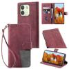 for Xiaomi Redmi Note 17 Pro Max 5G Vintage Color Block Folio Wallet Phone Case RFID Anti-Theft Card Holder