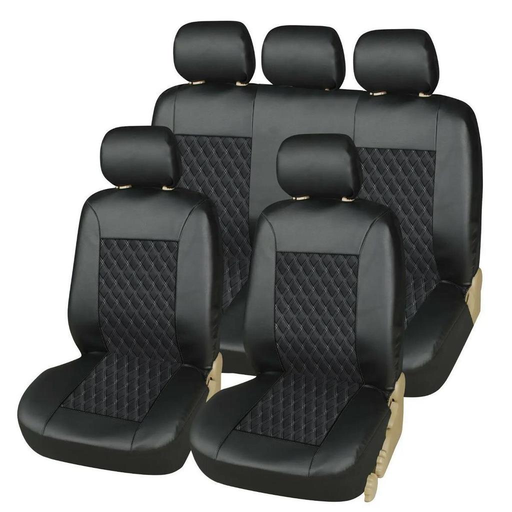 Universal PU Leather Car Seat Cover for Five-Seater Models - Hot Selling Across Borders