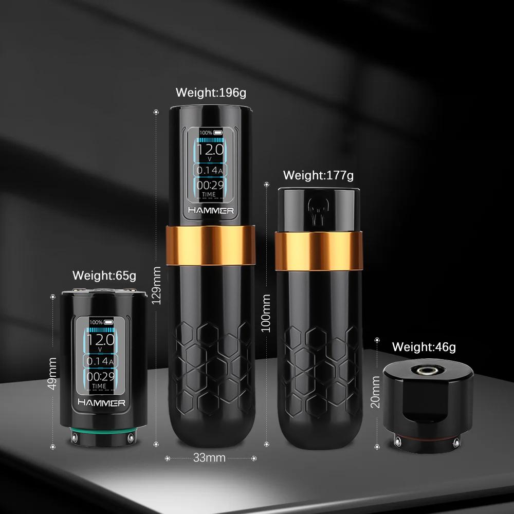 Wireless Tattoo Machine Rotary Pen Powerful Brushless Motor with 4mm Stroke For Tattoo Artists Ring Switch