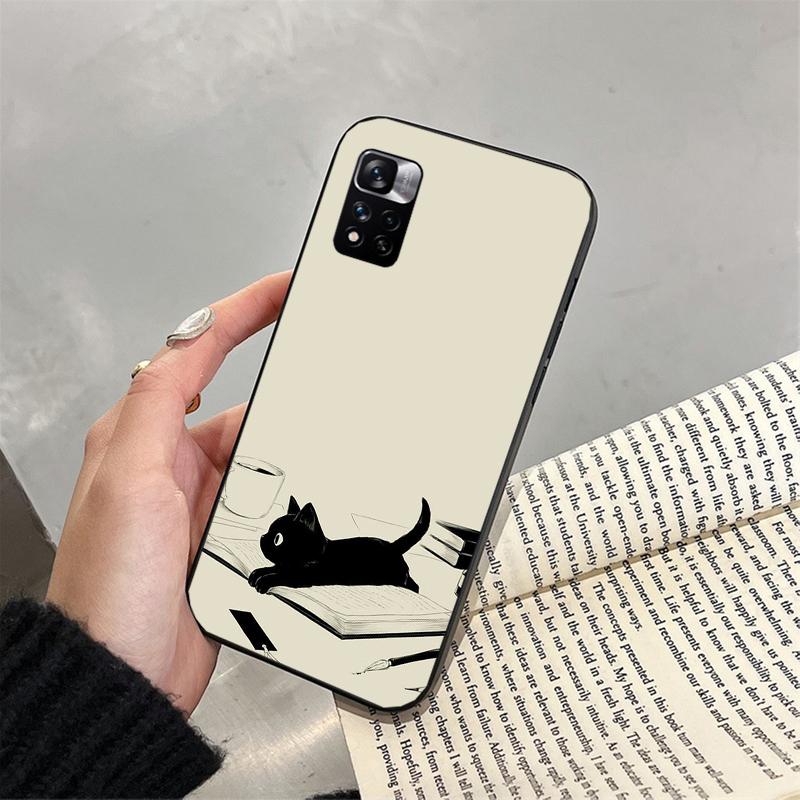 Phone Case For Xiaomi Poco C71 15T 14T Pro Redmi Note 15 14 14 13 Pro Redmi A5 15C 13C Cute Black Cats