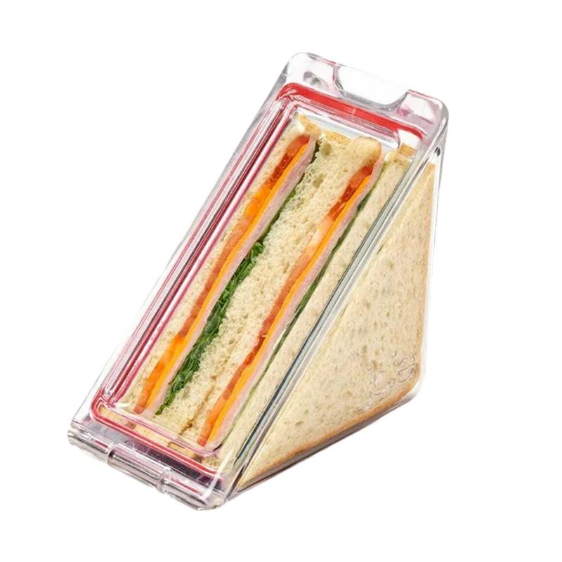 Driehoekige Bakkerijverpakking Kleine Sandwichdoos Driehoekige Sandwichcontainers Herbruikbare Sandwichzakken Bewaardoos Voor Schooltas