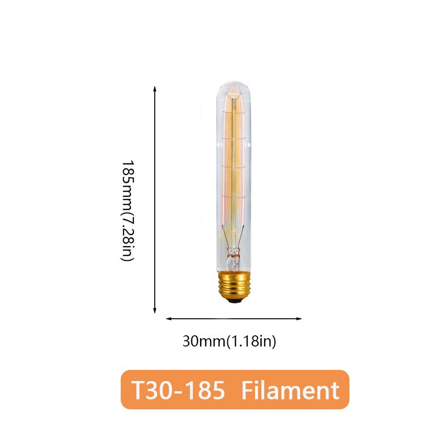 Reteo Edison Light Bulb 220V 110V E27/E26 A19 ST64 40W Vintage Filament Light Bulb Edison Lamp For Home Vintage Edison Lamp