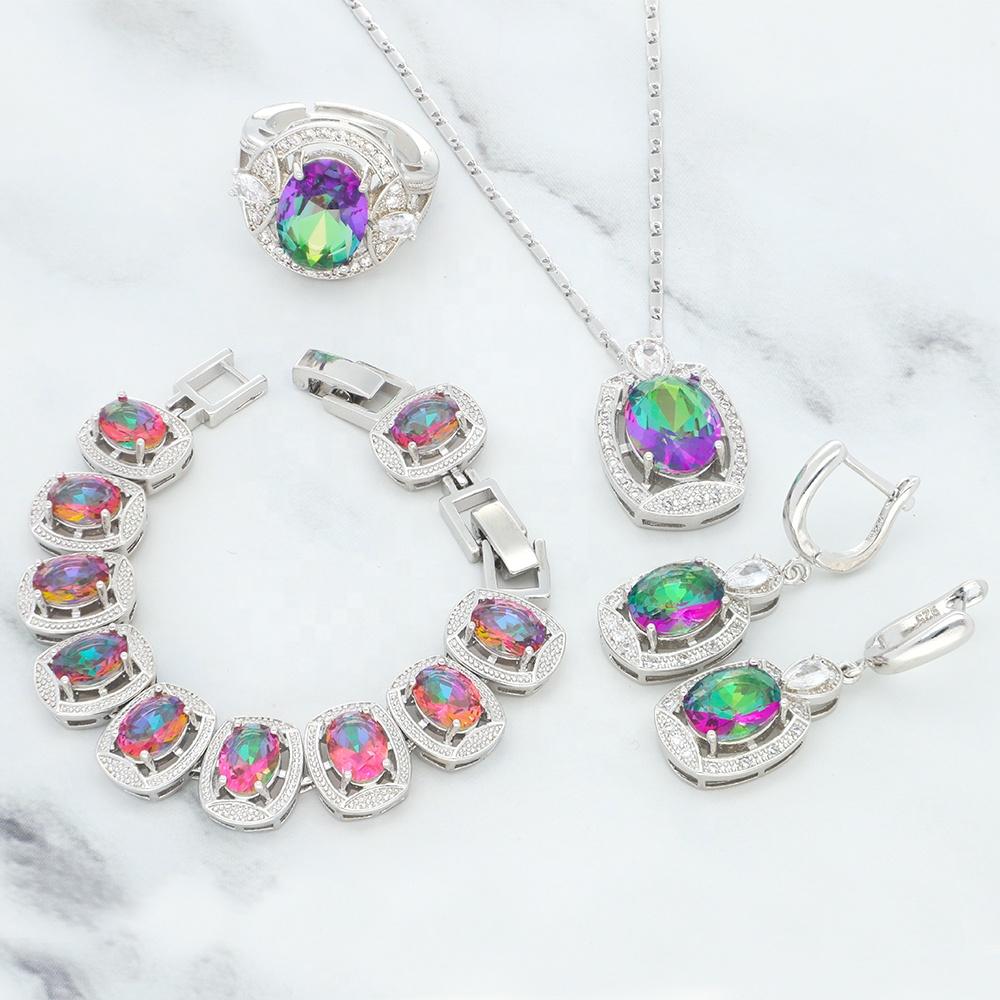 

Последний дизайн Женщина Свадебные Медные Красивые Драгоценные Камни Латунные Украшения