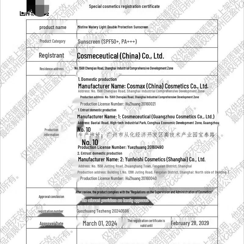 Mistine Whitening & Hydrating Body Sunscreen SPF50 PA+++