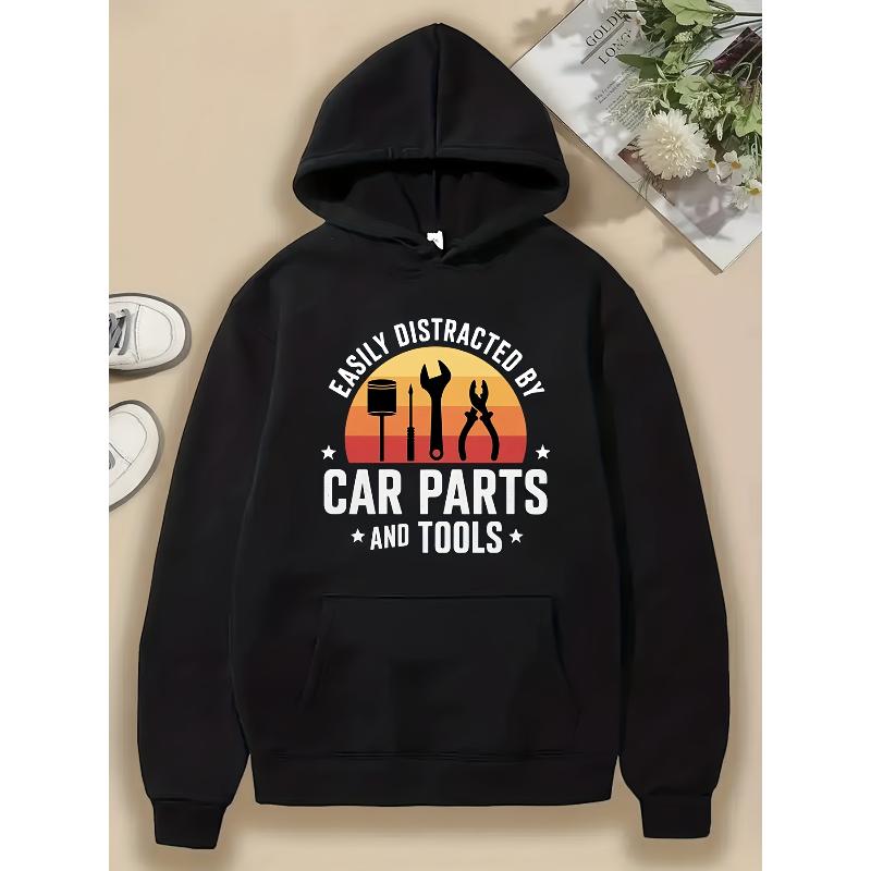 Men s Polyester Casual Hooded Sweatshirt Soft Touch Lightweight Comfortable Spring Fall Outdoor XXL чёрный