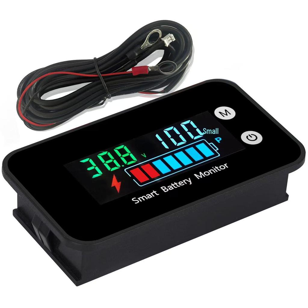 IPX7 Waterproof Battery Monitor with Voltage & Power Display for Lead-Acid & Lithium Batteries in EVs, Cars, and Motorcycles