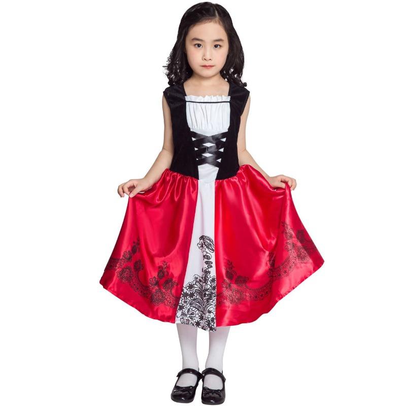 Halloween costumes, children's capes, Little Red Riding Hood stage costumes, kindergarten girls' costumes