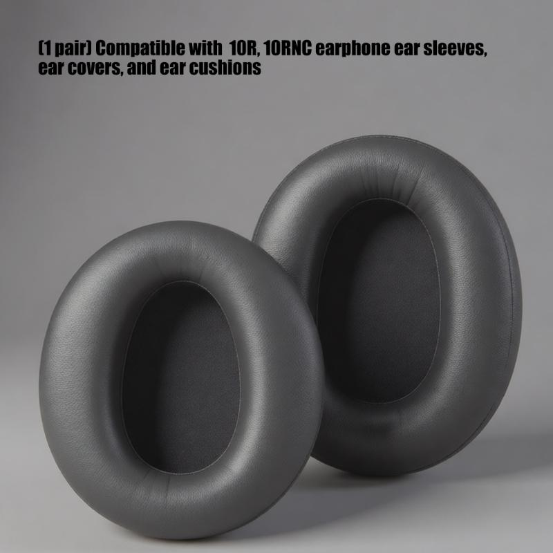 Ear Cushions Feature Protein Leather Soft Earpads Noise Isolation Ergonomic for MDR-10R 10RNC 10RBT Headphone