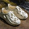 Men's Summer 2025 Non-Slip Hollow Clog Sandals - Odor-Resistant Beach Shoes with Thick Sole